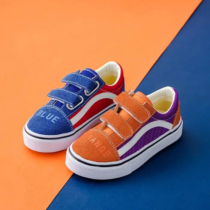 Opoee-Chaussures Respirantes en Toile Colorée pour Enfant Garçon et Fille
