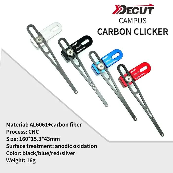 Signal Clicker en Aluminium CNC AL6061 et Carbone Polyvalent pour Chasseurs Occasions Spéciales Ajustement Parfait à Tous Types d'Arcs