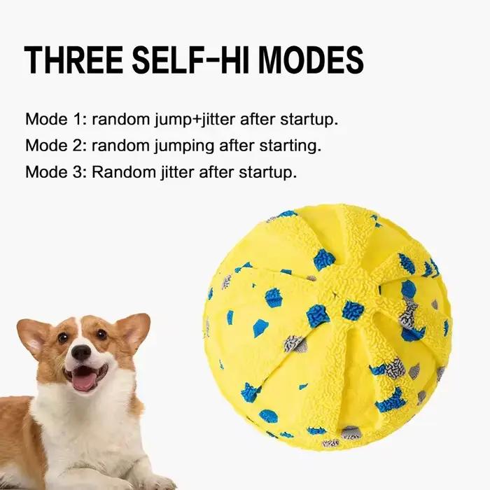 Balle interactive intelligente pour chiens balle en mousse ABS vibrante sautant rebondissante jouet pour chiens occasions spéciales jeux pour chiens