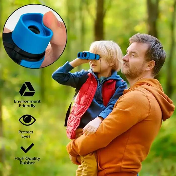 Jumelles Enfants 3-12 Ans Pliables Petites Télescope Cadeau pour Chasse Découverte Extérieure Garçons Filles