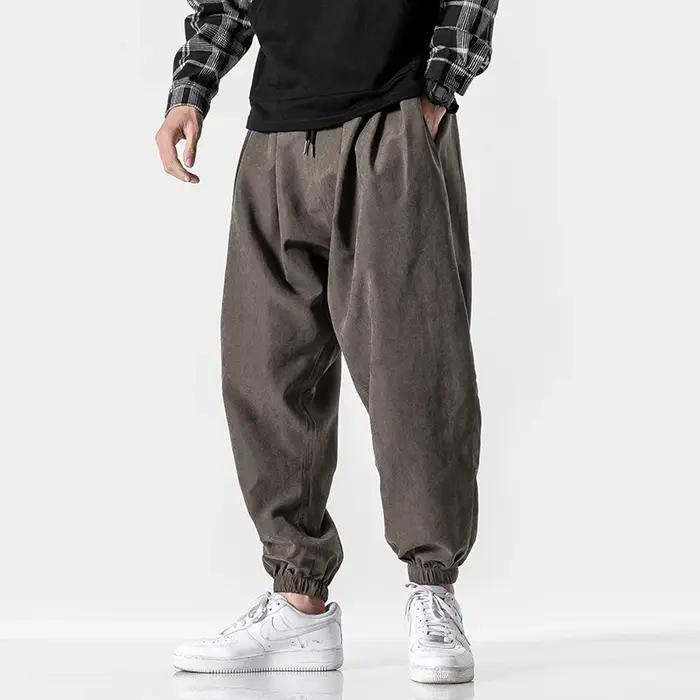 Nouveau automne hommes pantalons noirs Hip Hop Streetwear mode survêtement sarouel homme pantalon