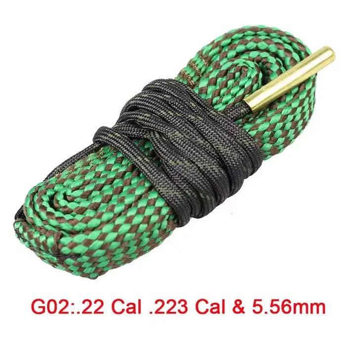 Nettoyeur d'alésage de pistolet de chasse. 22 Cal.223 Cal.38 Cal & 5.56mm,7.62mm,12GA, Kit de nettoy