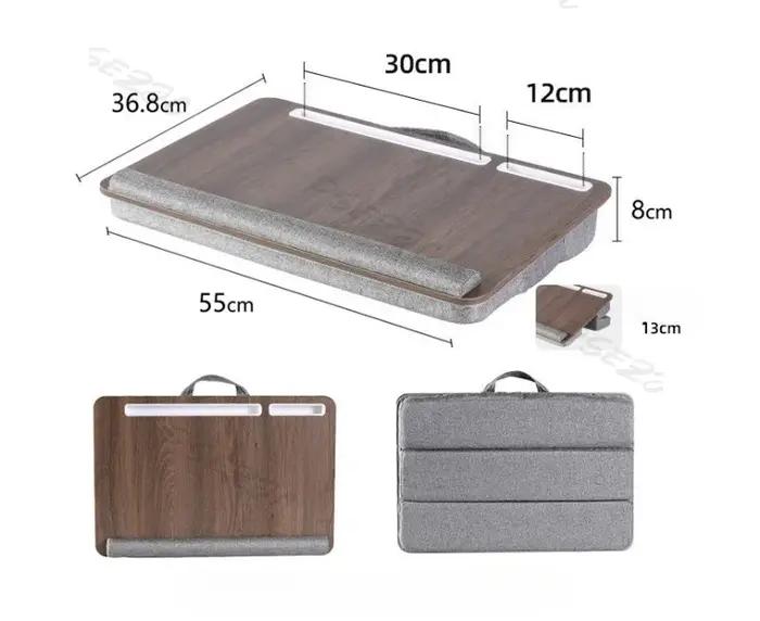 Table de genou en bois massif multifonctionnelle réglable bureau pour ordinateur portable occasionnels usage femmes hommes