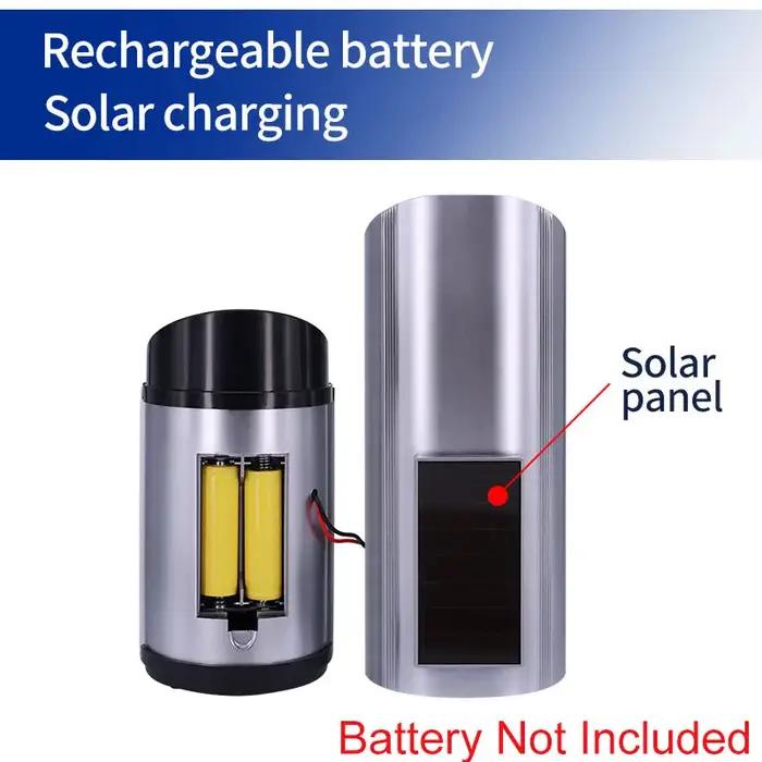 Fausse caméra de sécurité factice à énergie solaire, caméra de Surveillance antivol avec lumière LED clignotante en forme de balle étanche extérieure