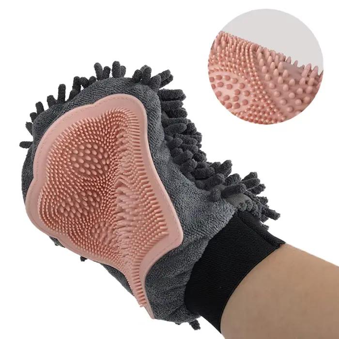 1PC Gants de toilettage pour animaux de compagnie