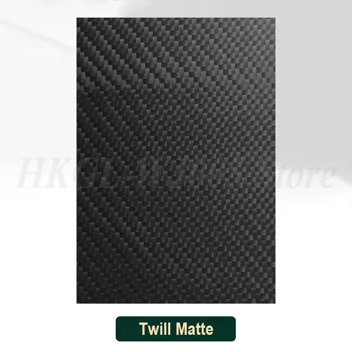 Feuille de Fiber de carbone 3K épaisse de 0.2 à 10mm, plaque de Fiber de carbone 100% Pure, panneau