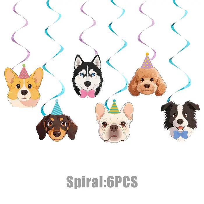 Décorations de gâteaux sur le thème des chiots pour anniversaires d'enfants