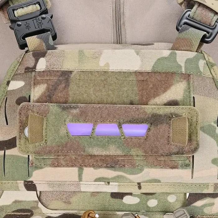 Pochette tactique pour bâtons lumineux camouflage fixation hook loop pour airsoft et paintball