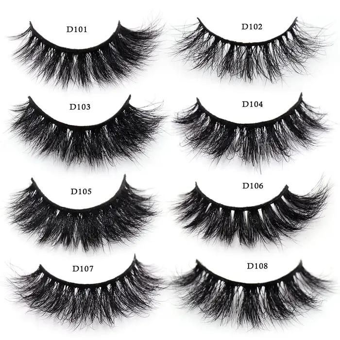 Faux cils de vison 3D avec escalade, faits à la main, bande complète, maquillage, moelleux, sans boî