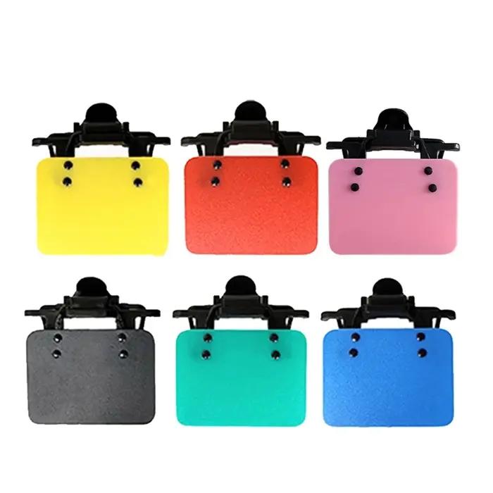 Patchs pour lunettes de tir en plastique de haute qualité, 6 couleurs disponibles, pour améliorer la précision et la personnalisation des tireurs et chasseurs