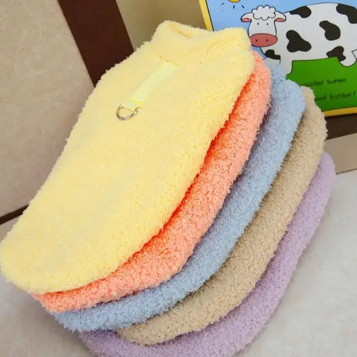 Pull d'hiver chaud en peluche pour chiens, vêtements pour chiens de petite et moyenne taille, manteau doux pour chiots, veste pour chats, olympiques Chihuahua Teddy, fournitures pour chiens
