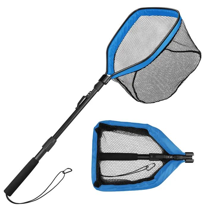 Filet de pêche flottant monofilament avec conception anti-accroc et grande maille pour eau douce et salée occasions de pêche en mer rivière lac ou kayak