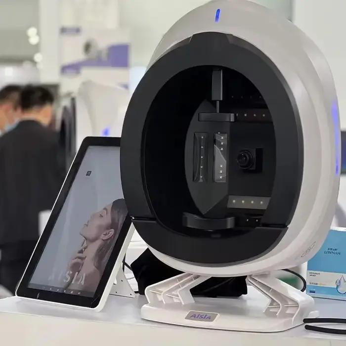 Analyseur de peau Q1, analyseur de peau facial professionnel AISA 3D de 15,6 pouces, 36 millions de