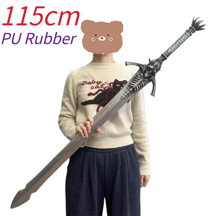 Épée de rébellion WW Awakening, armes de jeu, épée DMC, Dante, lame rouge magique, squelette, modèle de cosplay 1:1, cadeau, sécurité, caoutchouc PU