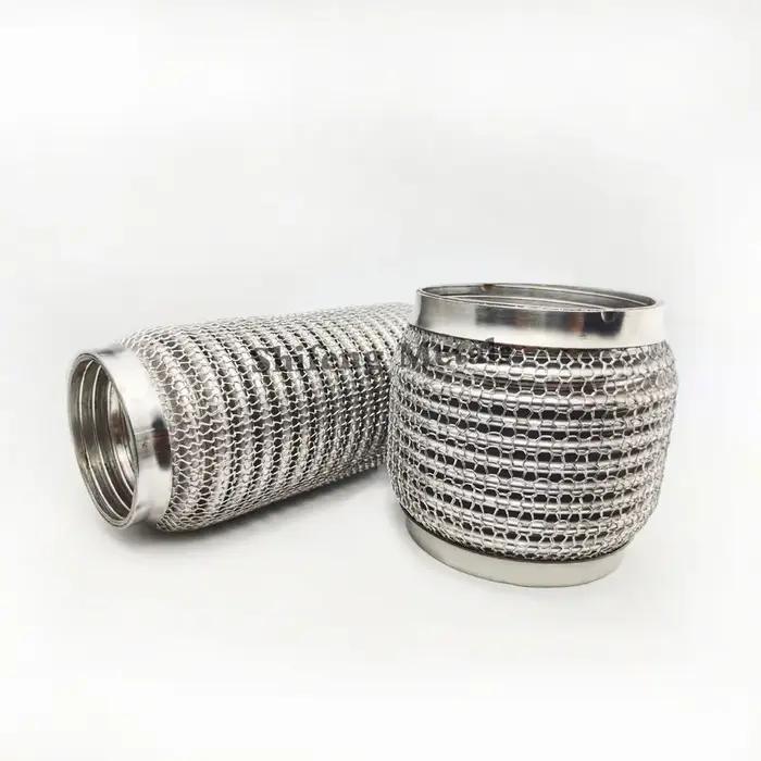 Longueur 102mm acier inoxydable 304 tuyau flexible Tube d'échappement soufflet coupleur flexible ave