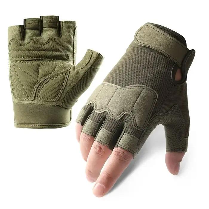 Gants tactiques mi-doigts homme femme montagne vélo résistants respirants équitation chasse outdoor