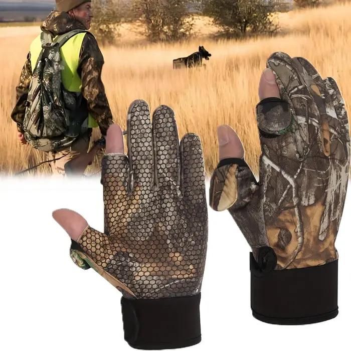 Gants de chasse tactiques tactiles hiver automne pêche sport plein doigt anti-dérapant protection