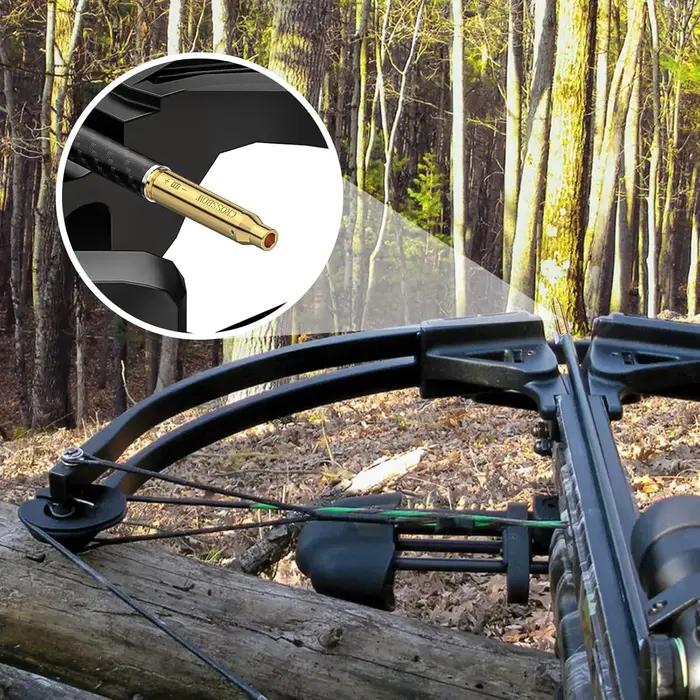 Arbalète Laser alésage vue tir à l'arc flèche rouge Laser Boresighter tactique flèche arbalète filetée outil de visée Laser pour la chasse