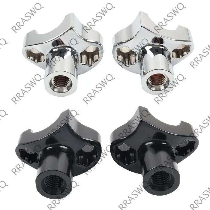 Rehausseurs de guidon droits de 2" pour Harley Bar Dyna Sportster Softail de 1"