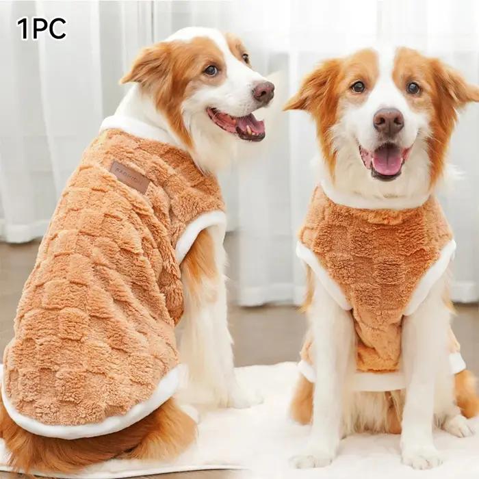 Vêtements en flanelle de haute qualité pour grands chiens confortables et élégants pour hiver et autres occasions spéciales