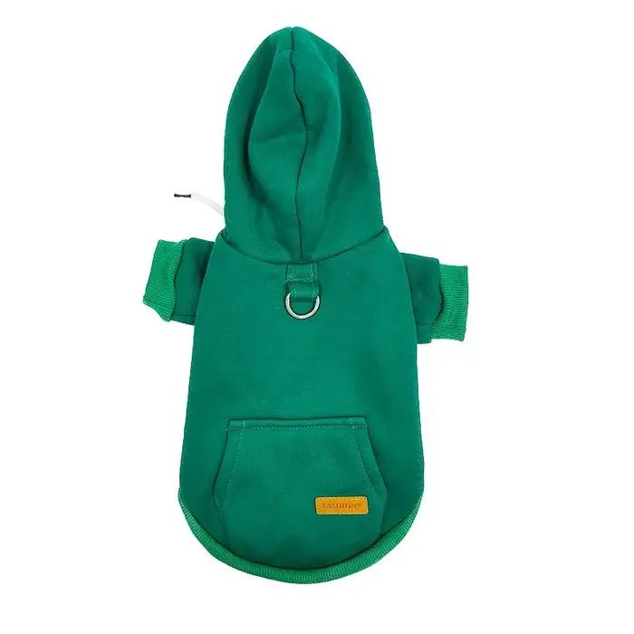 Vêtements d'hiver pour petits chiens, sweat à capuche chaud doublé de polaire, pull confortable en c