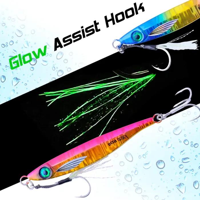 FJORD 40g 60g 80g Jig métallique avec revêtement UV