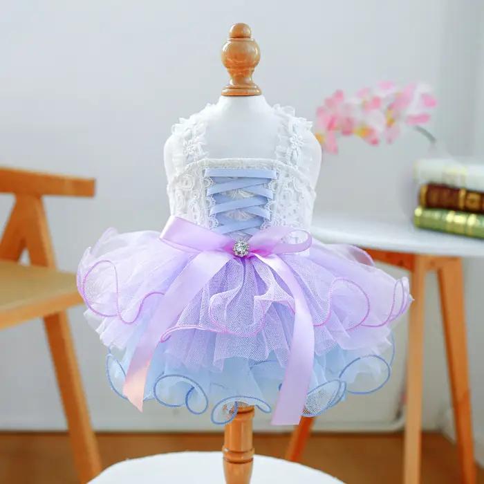 Xingdai rêve gaze jupe vêtements pour animaux de compagnie chiens vêtements robes robes pour chiens