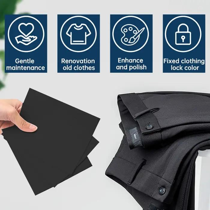 Feuille de restauration de couleur pour vêtements noirs pantalon noir tablette à linge restauration de papier à lessive de couleur noire pour machine à laver