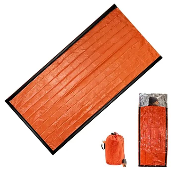 Sac de couchage de survie d'urgence couverture thermique imperméable portable couverture en Mylar équipement de premiers secours camping randonnée chasse