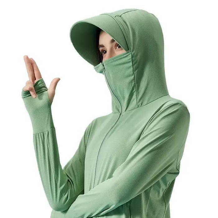 Vêtements de pêche d'été pour femmes protection solaire anti-uv upf 50+ respirants randonnée sports de plein air maillot de pêche