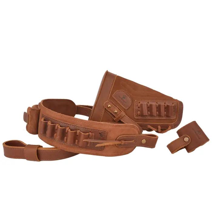 Crosse de fusil en cuir