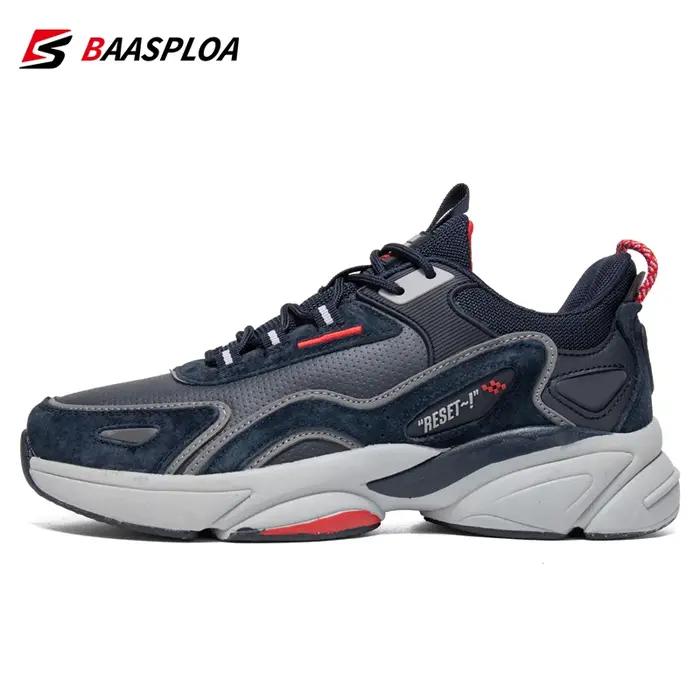 Baasploa-Chaussures de course légères et respirantes pour hommes, baskets de sport en plein air, coo