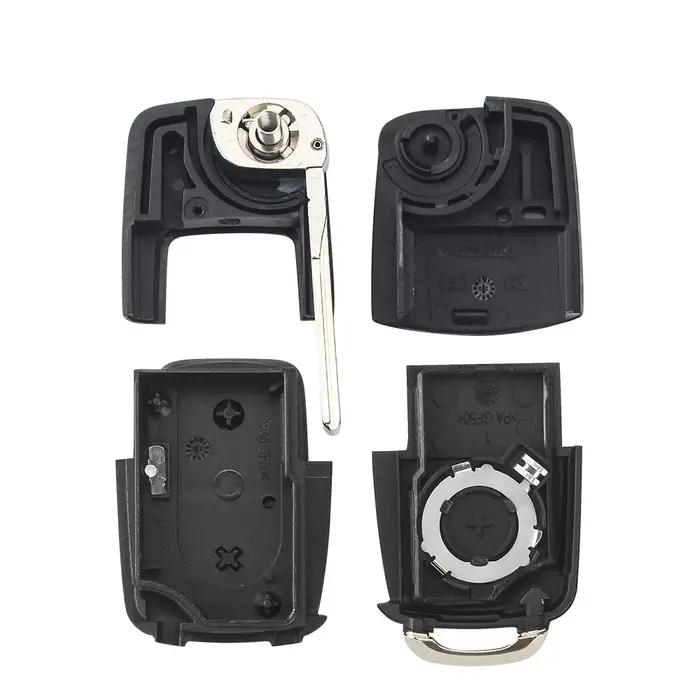 KEYYOU 10 pièces 2/3BNT télécommande rabat pliant voiture clé coque pour VW Volkswagen Golf 4 5 Pass