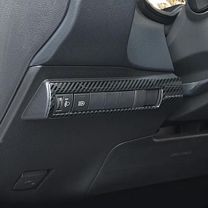 Joli de lampe frontale de voiture en acier inoxydable, bouton de réglage de la lumière du sauna, pan