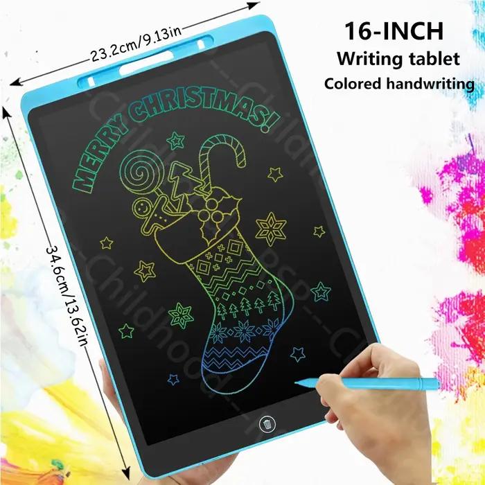 Tablette de dessin LCD multicolore pour artistes et éducation créative à offrir pour anniversaire ou Noël