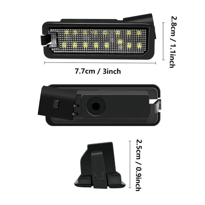 Pour VW GTi Golf 4 5 6 7 MK4 MK5 MK6 MK7 Passat B7 CC EOS Scirocco Beetle 2 pièces LED feux de plaque d'immatriculation avec Canbus