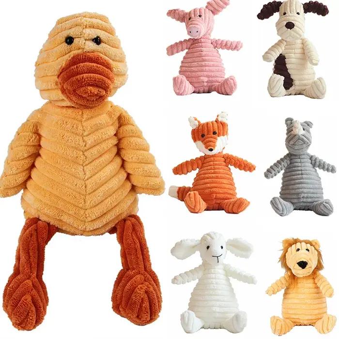 Jouets à mâcher en velours côtelé pour petits et moyens chiens