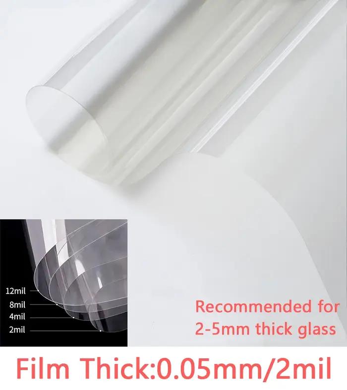 Film de sécurité pour fenêtre, 2/4/8mil, Film de protection Transparent auto-adhésif pour fenêtre de