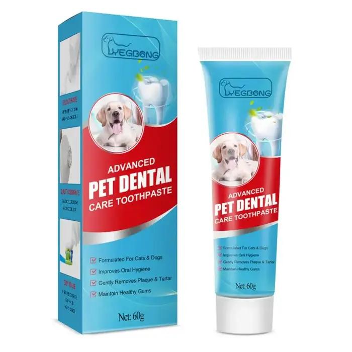 Dentifrice pour animaux de compagnie 60g nettoyage des dents pour chiens et chats hygiène bucco dentaire occasionnelle et régulière