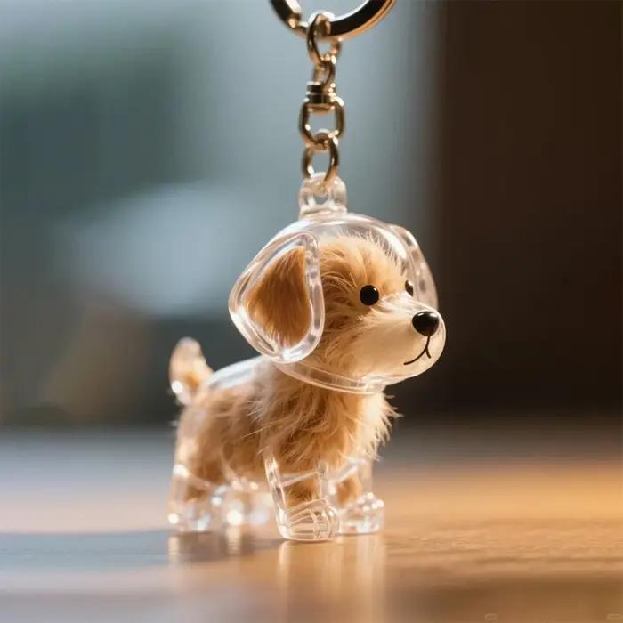 Cadeau d'affichage de souvenir de capsule de mémoire de cheveux de chien pour les amateurs d'animaux