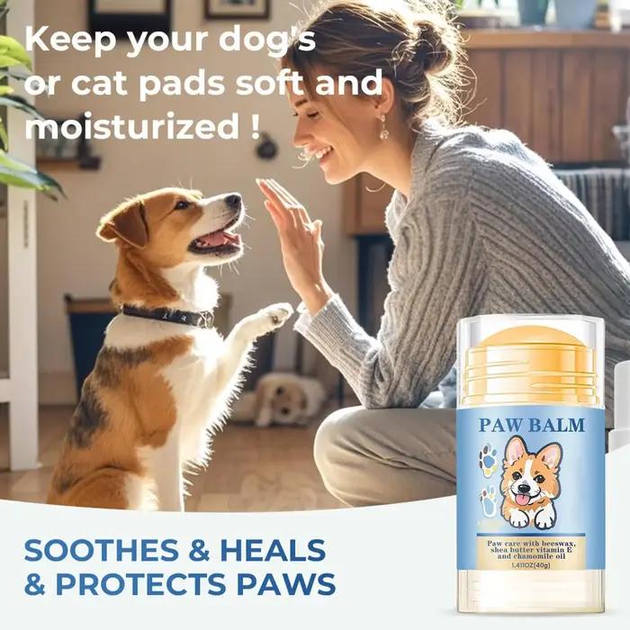 Baume pour pattes de chien 40g – Crème hydratante apaisante naturelle