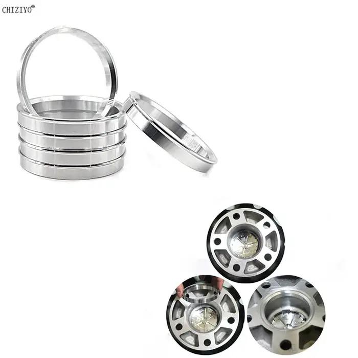 4 pièces/ensemble alésage de roue de voiture collier central moyeu anneaux centraux anneaux de moyeu