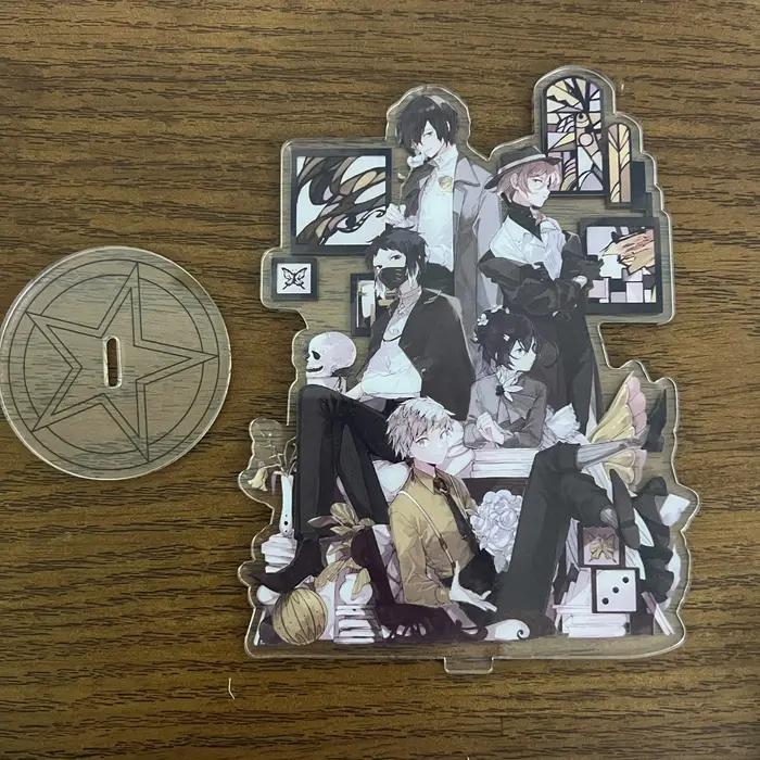 Bungou chiens errants 10th anniversaire support acrylique Figure Anime Dazai Osamu Nakahara Chuuya bureau debout plaque jouet
