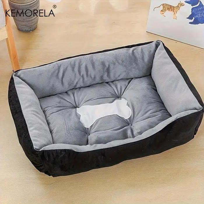 Lit orthopédique en peluche pour chien, rebond élevé, Support confortable, rempli de PP blanc pour les petites à grandes races, utilisation toutes saisons