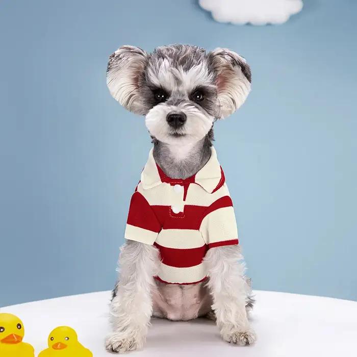 Polo pour chien, vêtements d'été pour chien, vêtements décontractés pour petits et grands chiens, chats, t-shirt, costumes pour chihuahua, pug, chemises pour Yorkshire