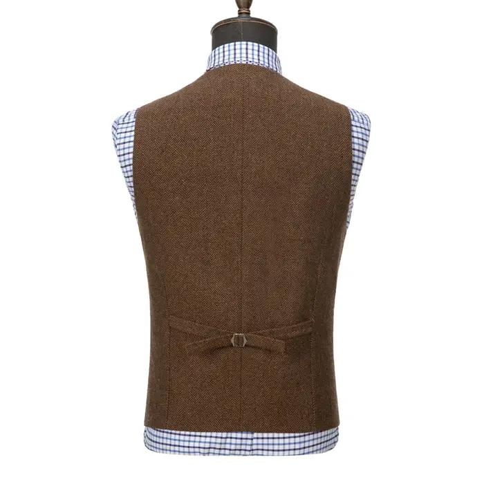 Gilet en tweed bleu foncé décontracté et élégant pour homme, veste en laine douce, gilet de cérémonie pour mariage ou témoin, fourni en plusieurs tailles et couleurs ``` 此描述遵循了您的指示,并提供了基于所提供信息的HTML格式的产品描述。