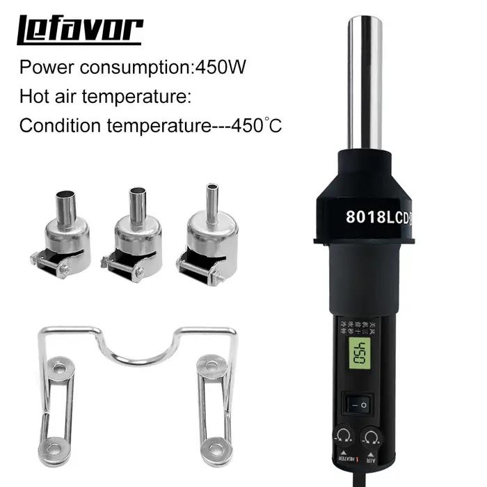 Station de soudage à dessouder avec pistolet à Air chaud numérique LCD, 110V 220V, température régla