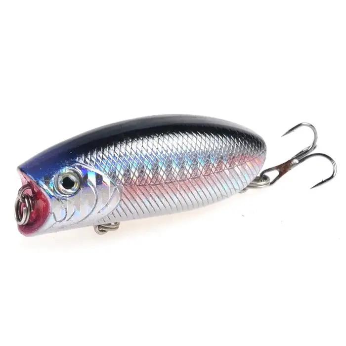 Leurres de pêche Topwater Popper, appâts artificiels durs, matériel de pêche en plastique Minnow, Wo