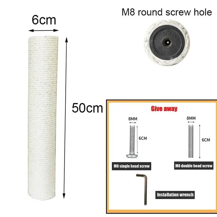 Poste à gratter en PVC pour arbre à chat