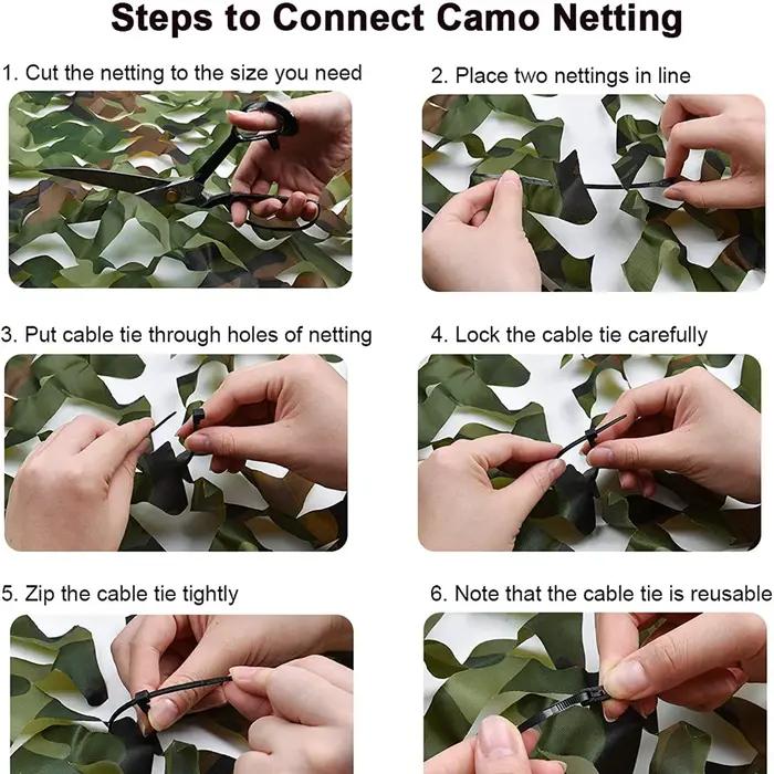 Filets de Camouflage de chasse 3M x 5M/4M x 6M, filet de Camouflage d'entraînement en forêt, couvertures de voiture, protection solaire, abri solaire de Camping, tissu de confidentialité